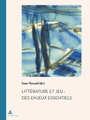 cover image of Littérature et jeu